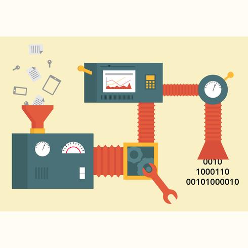 Illustration vectorielle de données de MIning vecteur