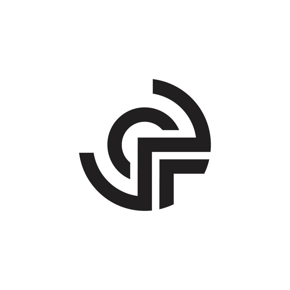 lettre cw abstrait La Flèche rond géométrique logo vecteur
