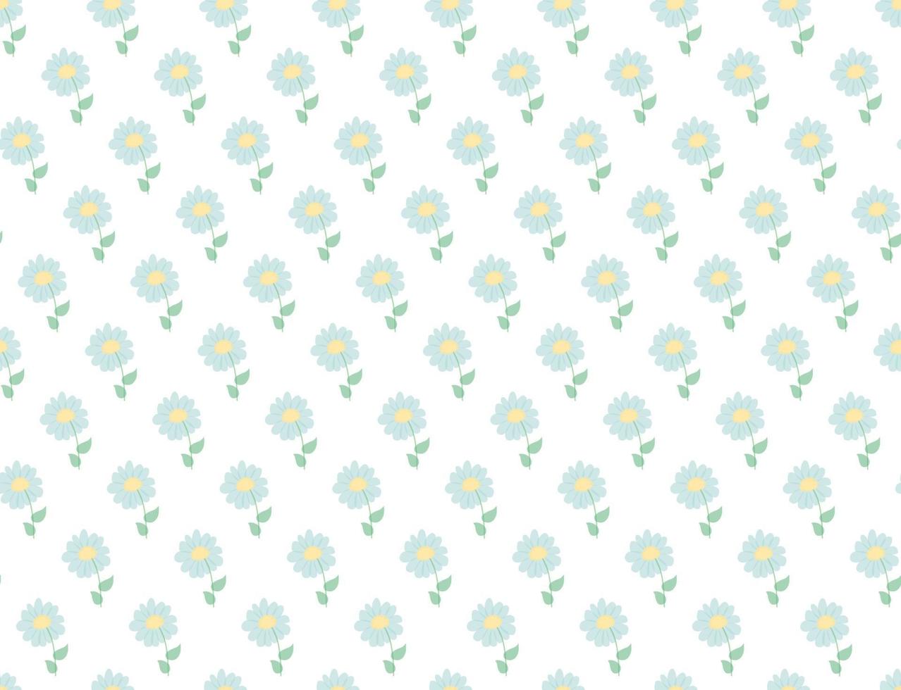 motif floral. jolies fleurs sur fond blanc vecteur