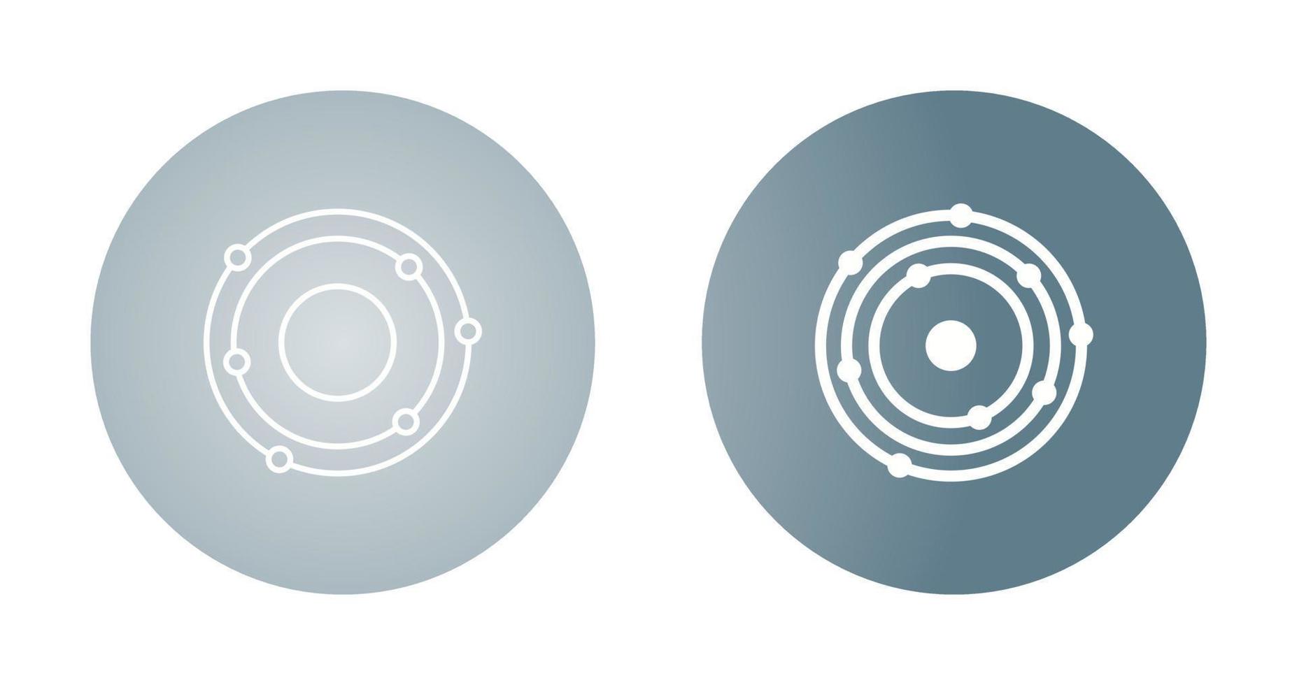 icône de vecteur de structure atomique