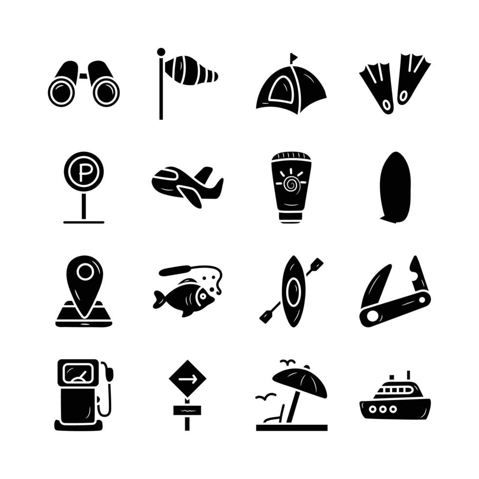 Voyage vecteur solide icône conception illustration. hospitalité symbole sur blanc Contexte eps dix fichier ensemble 5