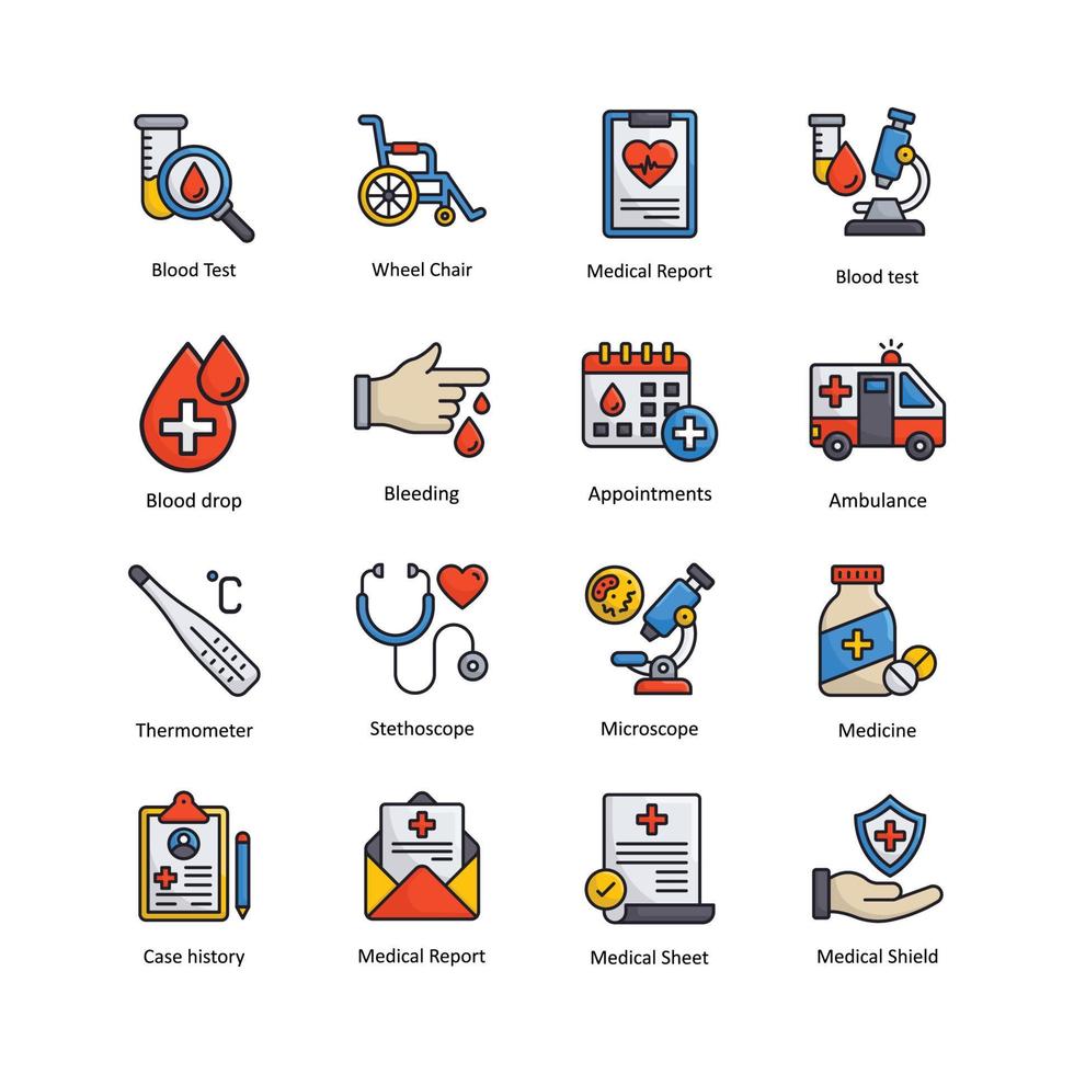 médical vecteur remplir contour icône conception illustration. médical symbole sur blanc Contexte eps dix fichier ensemble 5