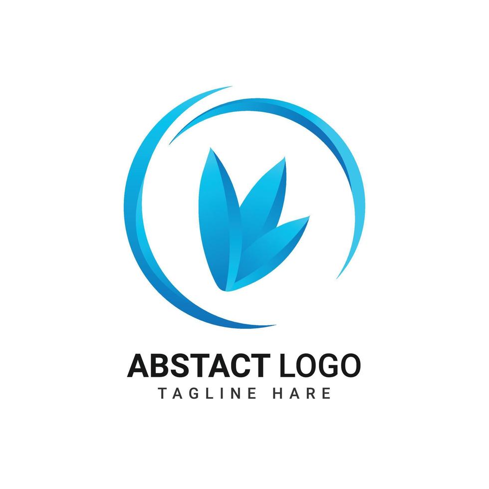 vecteur abstrait fleur coloré pente moderne logo conception