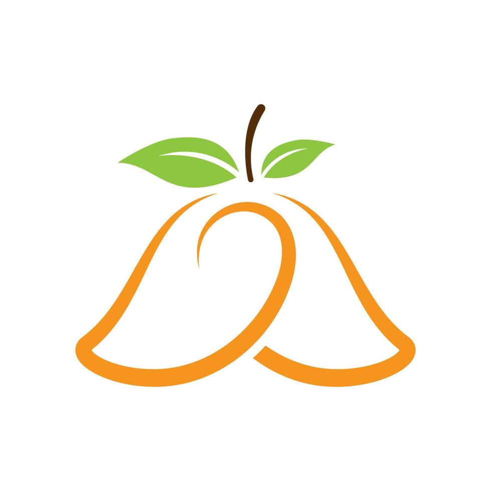 mangue vecteur logo icône