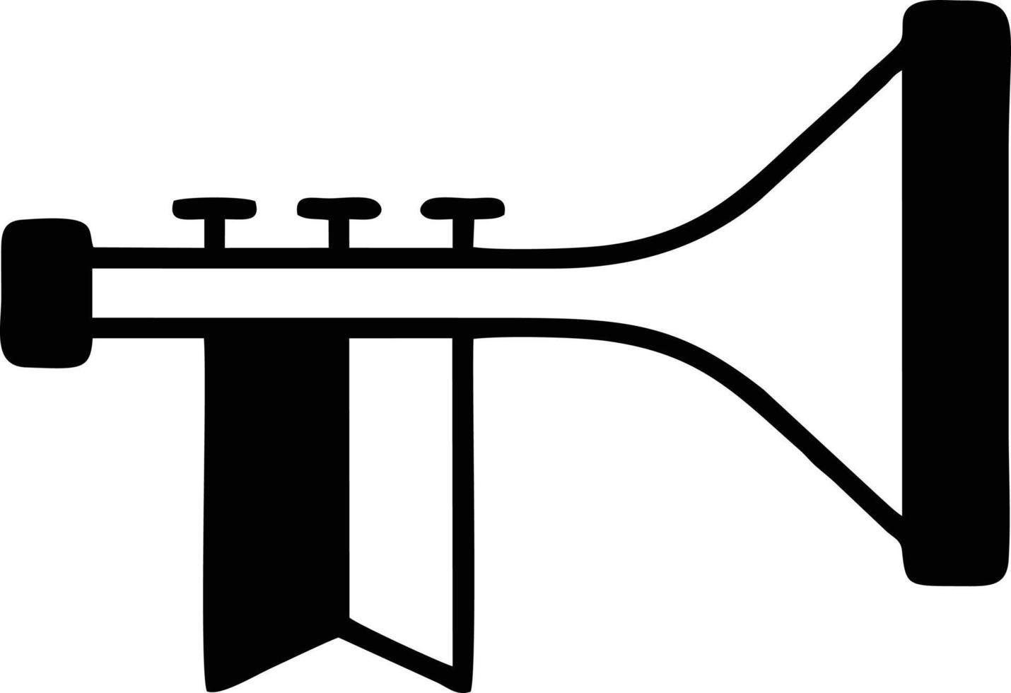 trompette instrument icône symbole conception vecteur image. illustration de musical trompette klaxon vecteur conception image. eps dix
