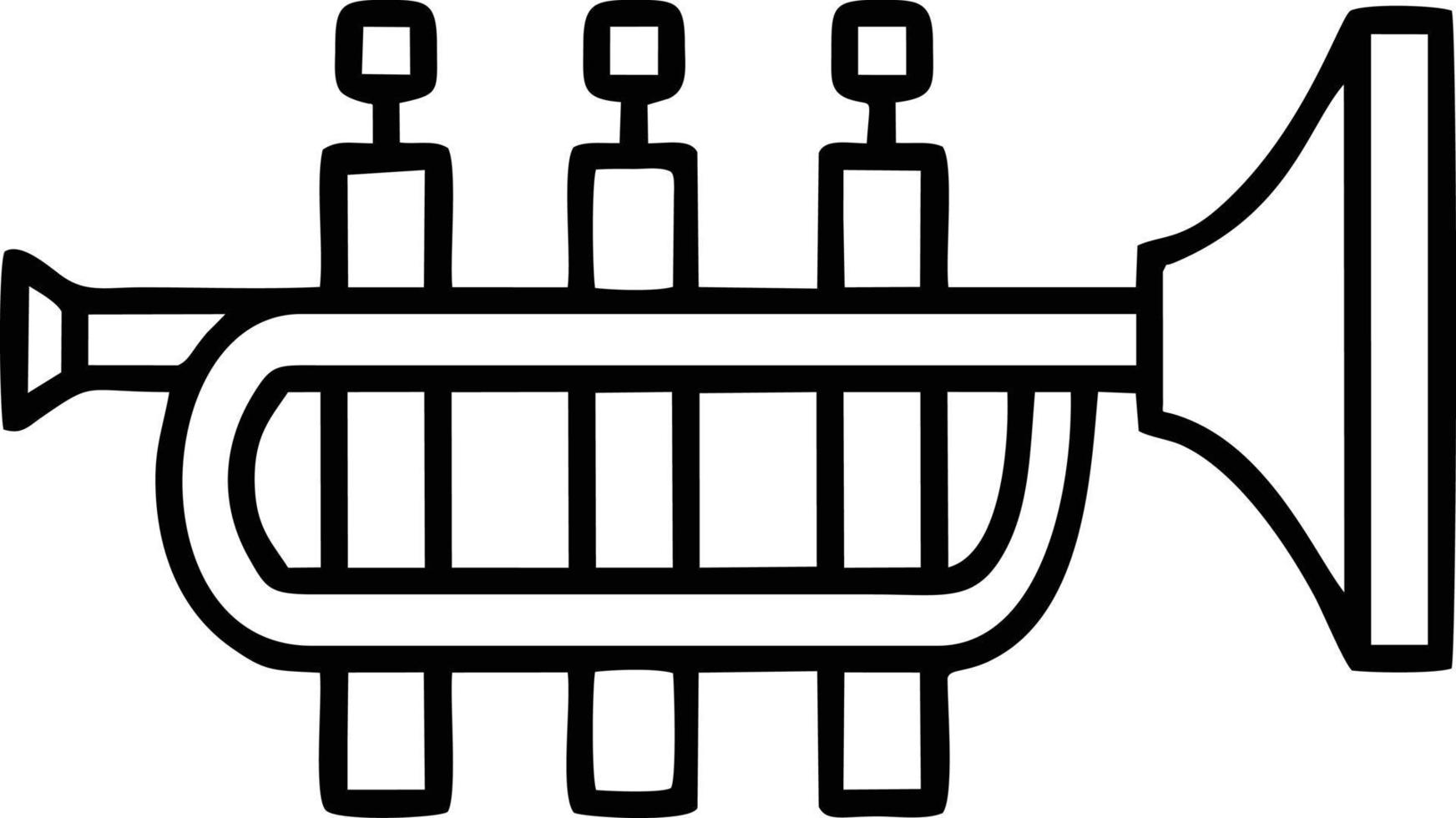 trompette instrument icône symbole conception vecteur image. illustration de musical trompette klaxon vecteur conception image. eps dix