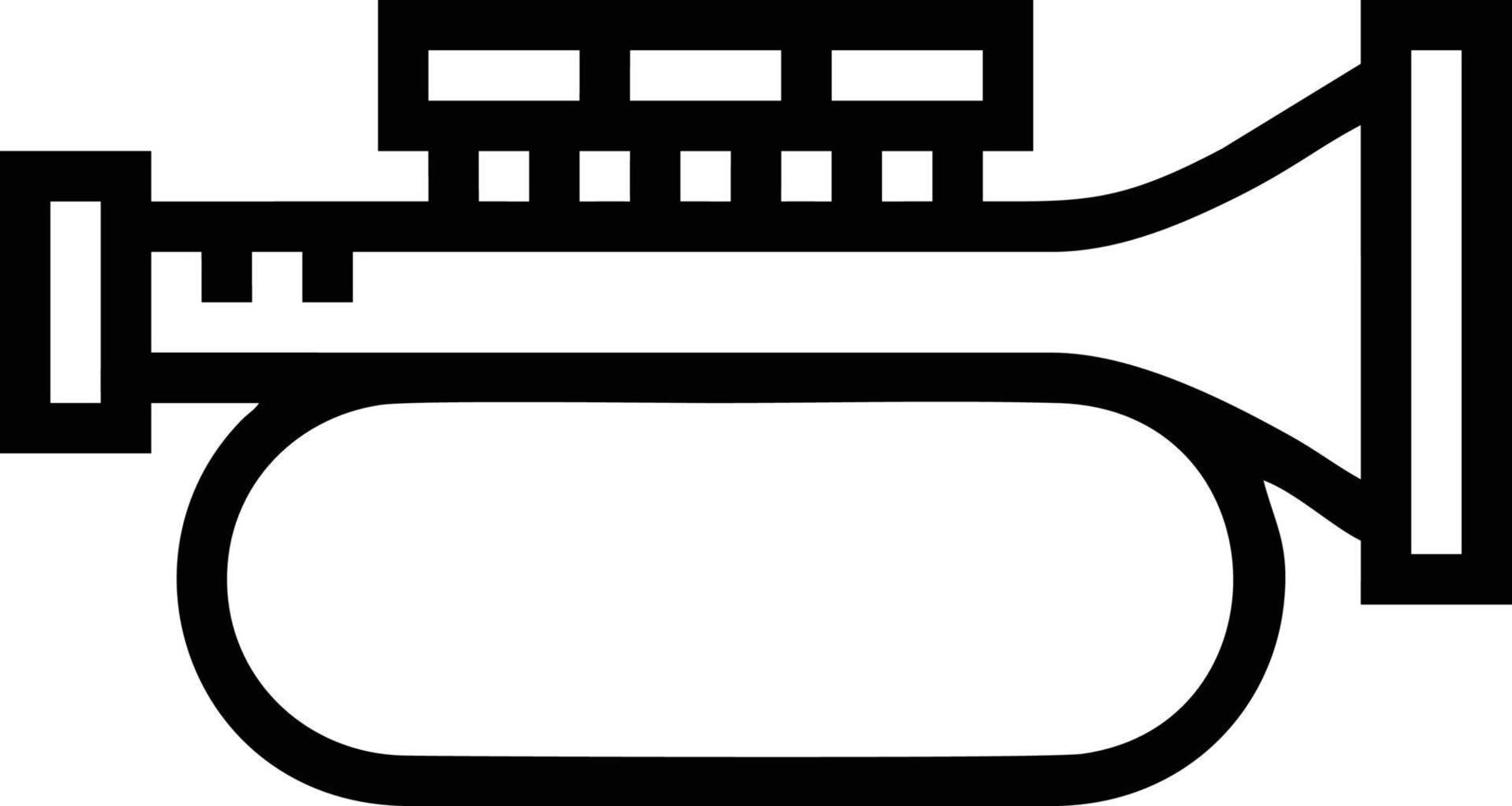 trompette instrument icône symbole conception vecteur image. illustration de musical trompette klaxon vecteur conception image. eps dix