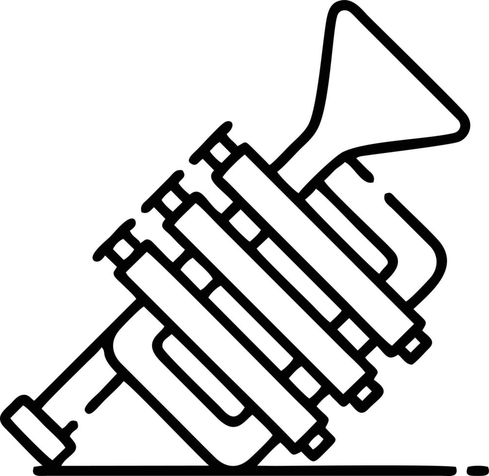 trompette instrument icône symbole conception vecteur image. illustration de musical trompette klaxon vecteur conception image. eps dix