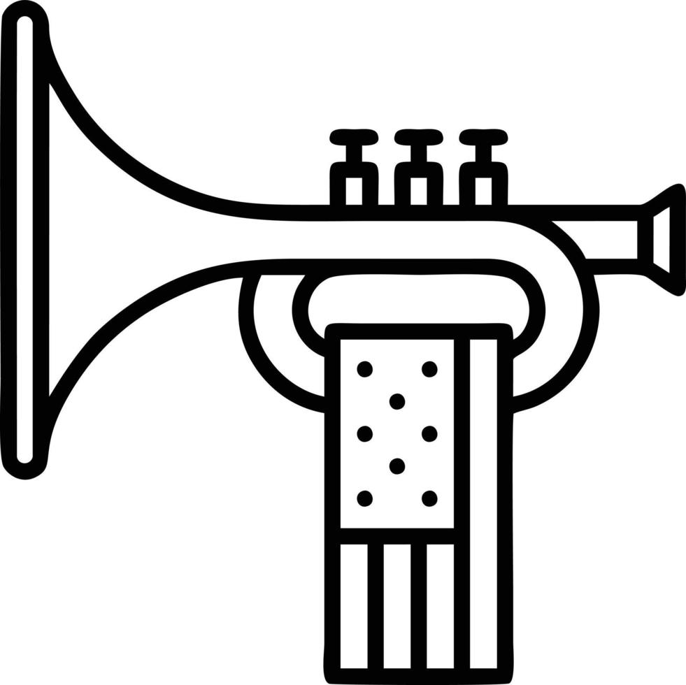 trompette instrument icône symbole conception vecteur image. illustration de musical trompette klaxon vecteur conception image. eps dix