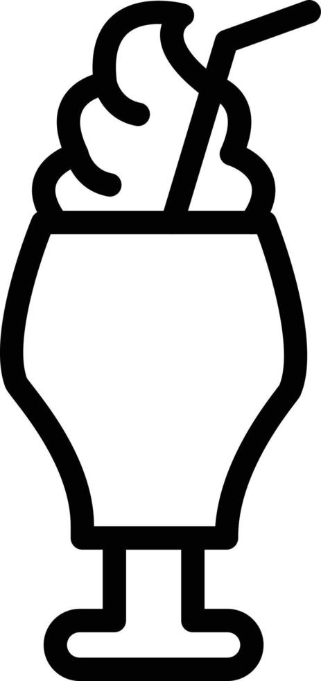 vecteur conception Milk-shake icône style