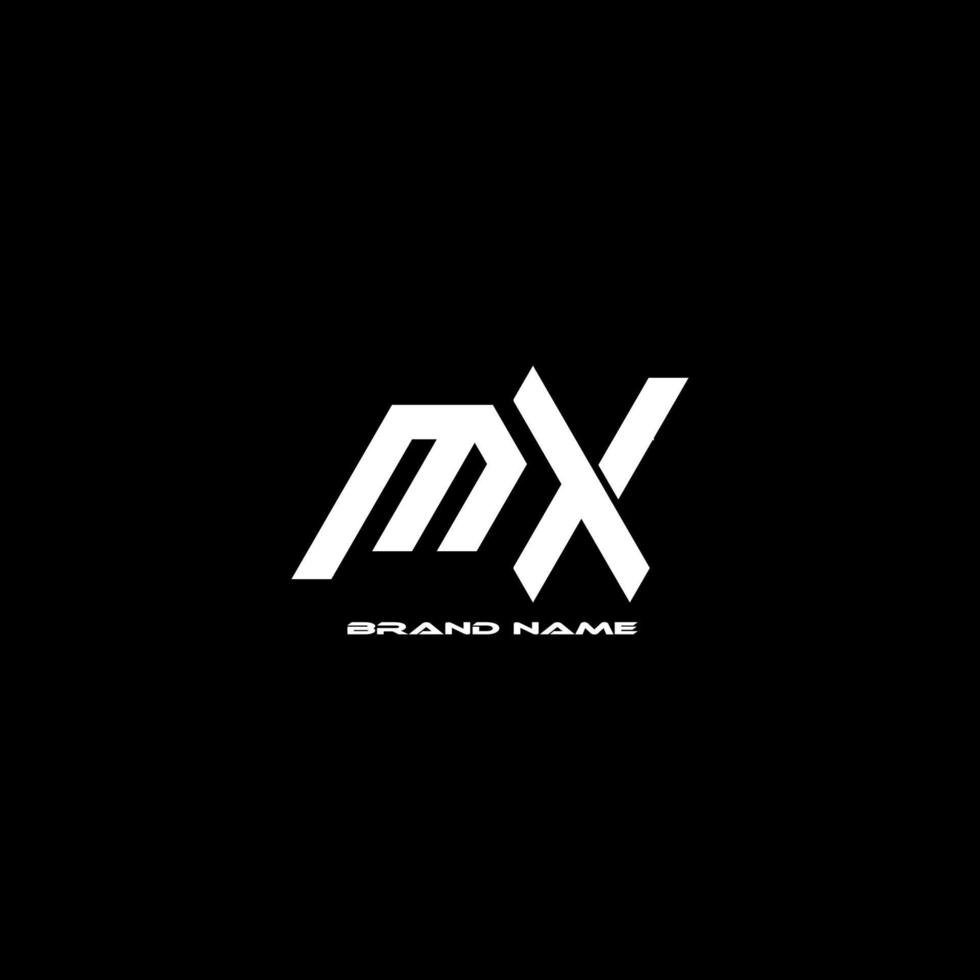 mx monogramme logo vecteur