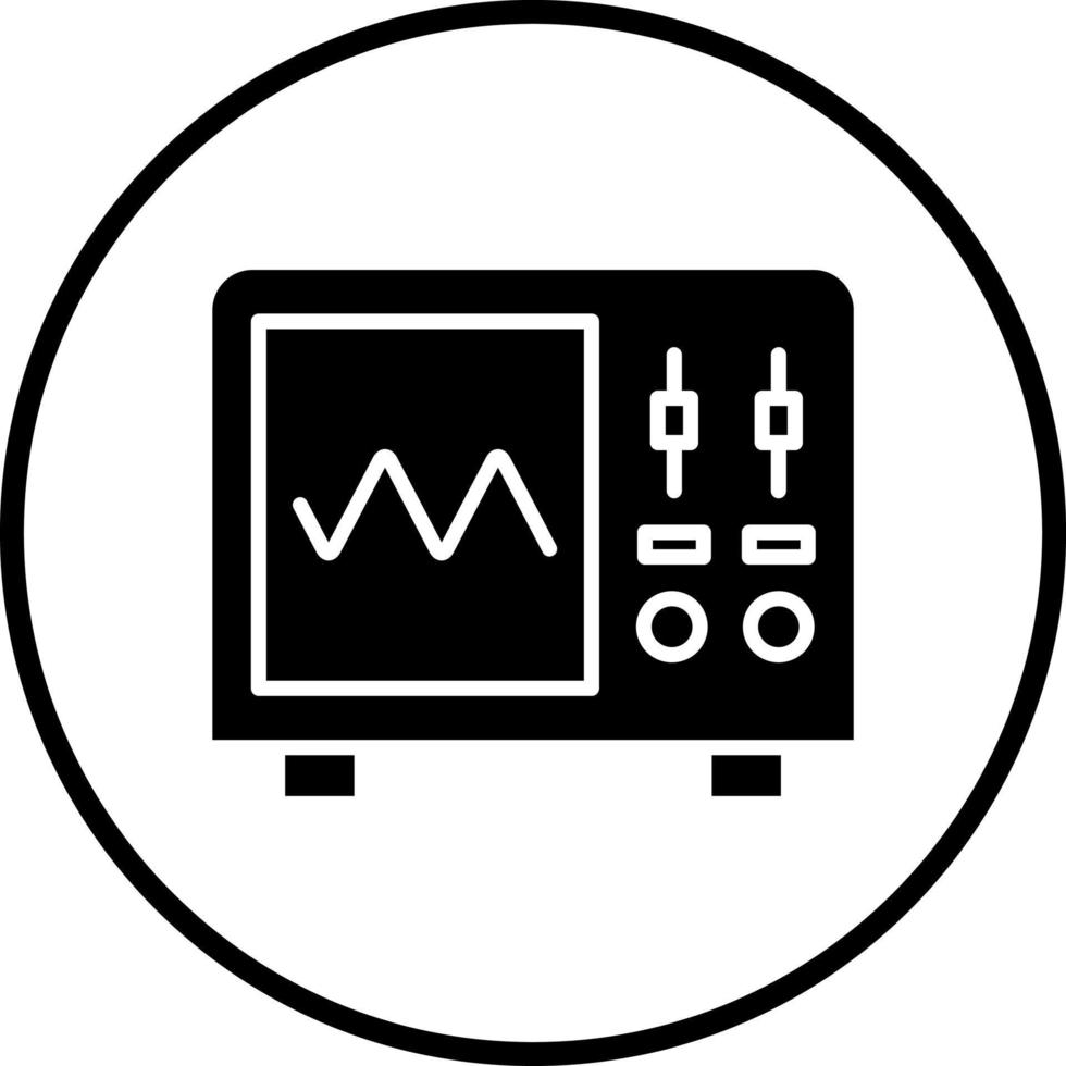 vecteur conception oscilloscope vecteur icône style