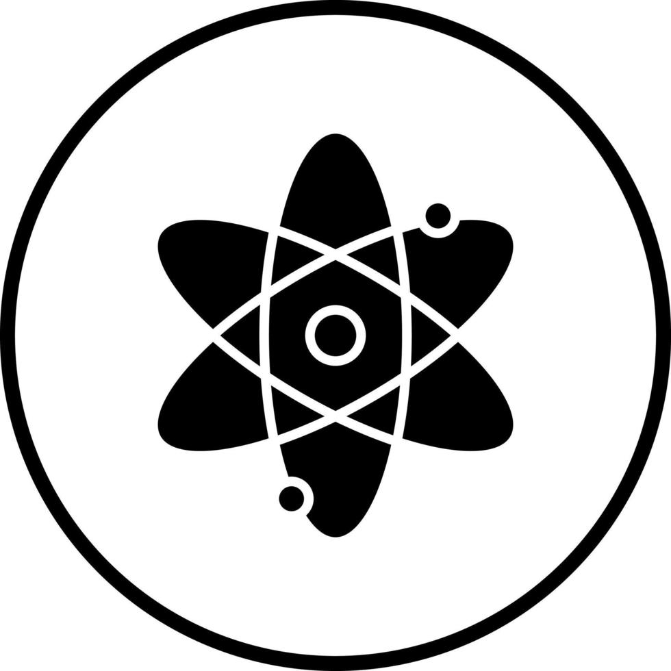 vecteur conception atome vecteur icône style
