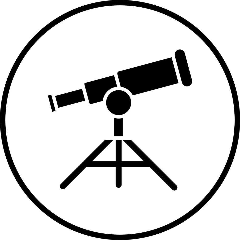 vecteur conception télescope vecteur icône style