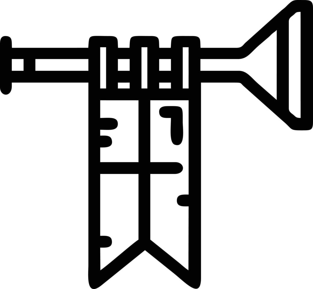 trompette instrument icône symbole conception vecteur image. illustration de musical trompette klaxon vecteur conception image. eps dix