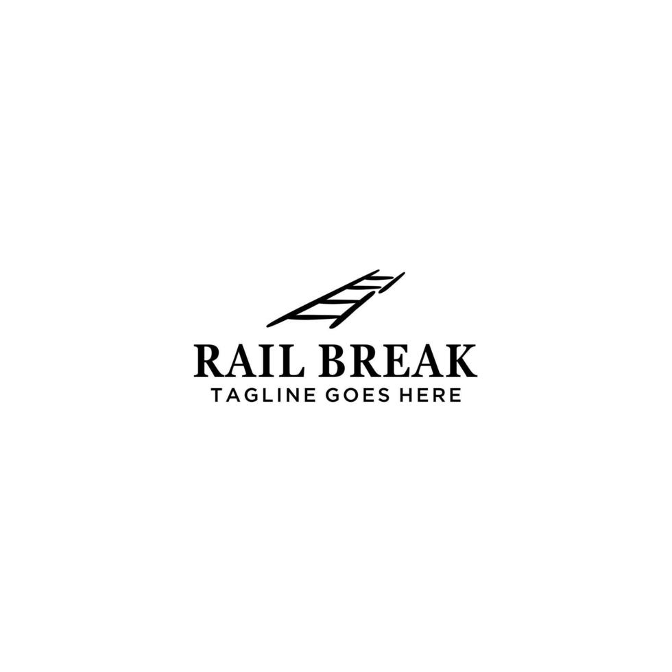 rail Pause logo icône vecteur conception modèle
