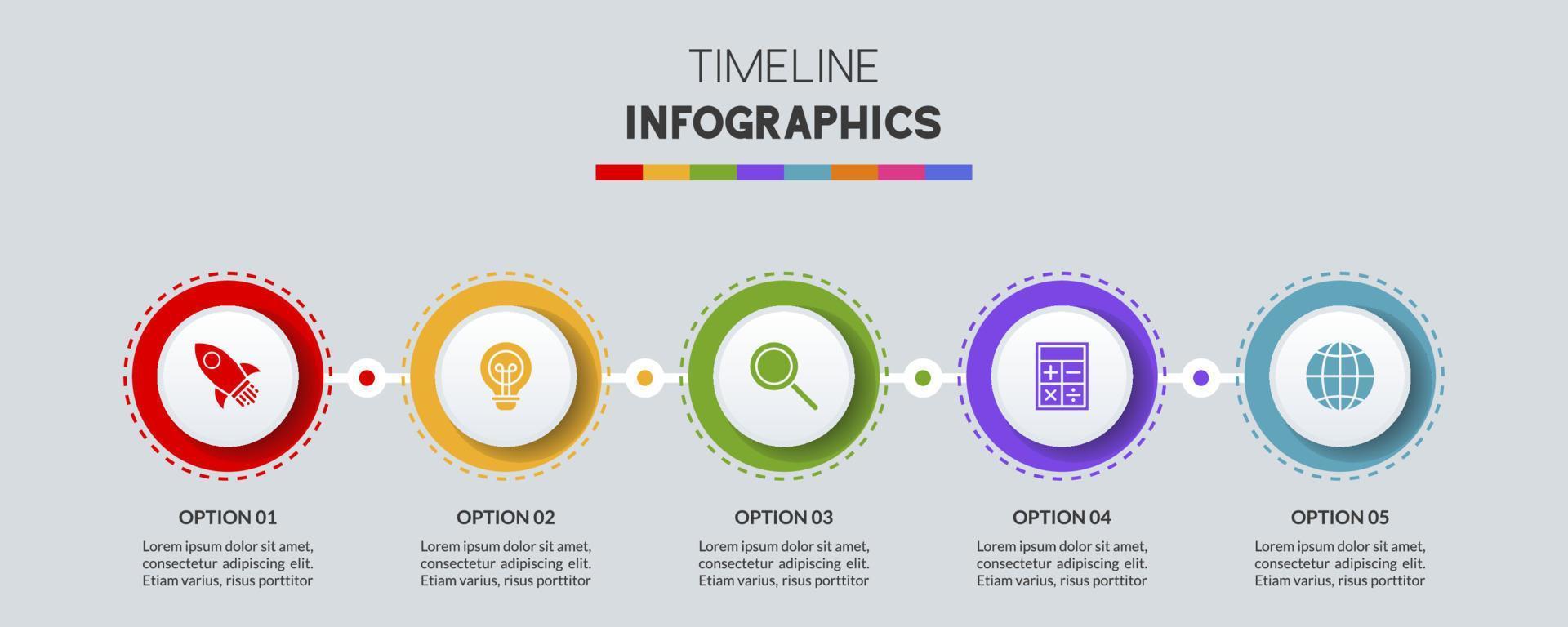 infographie conception modèle et Icônes avec 6 les options ou 6 pas vecteur