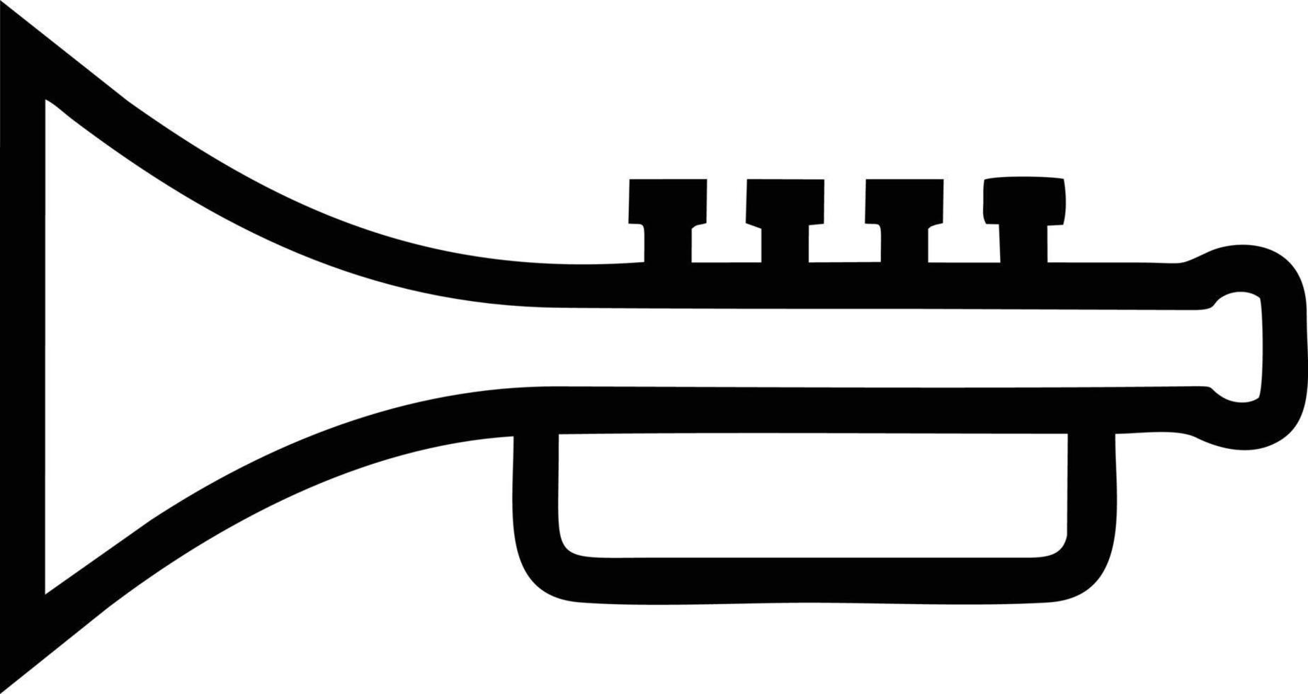 trompette instrument icône symbole conception vecteur image. illustration de musical trompette klaxon vecteur conception image. eps dix