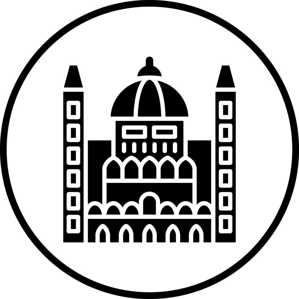 hongrois parlement vecteur icône style