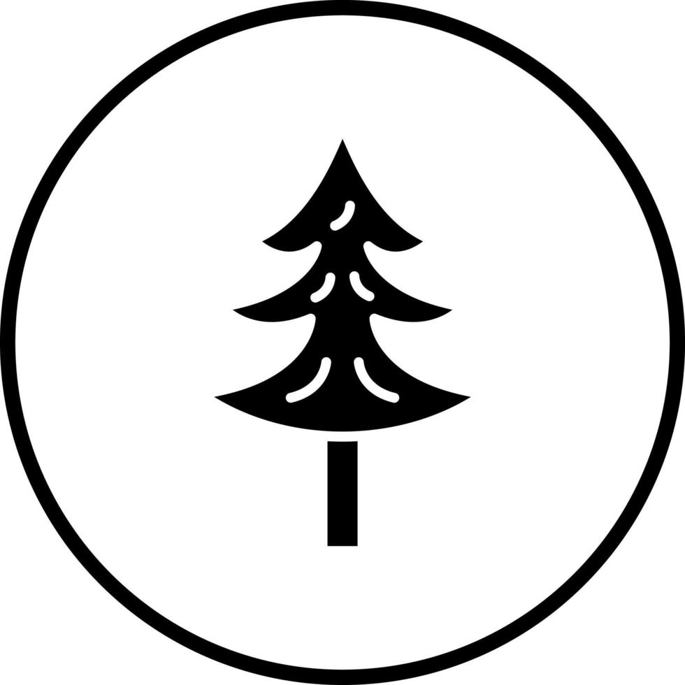 pin arbre vecteur icône style