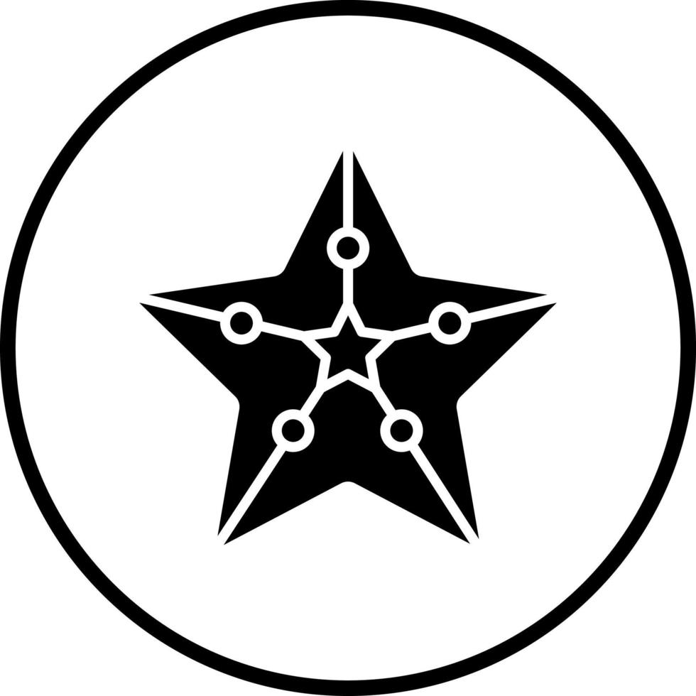 étoile de mer vecteur icône style