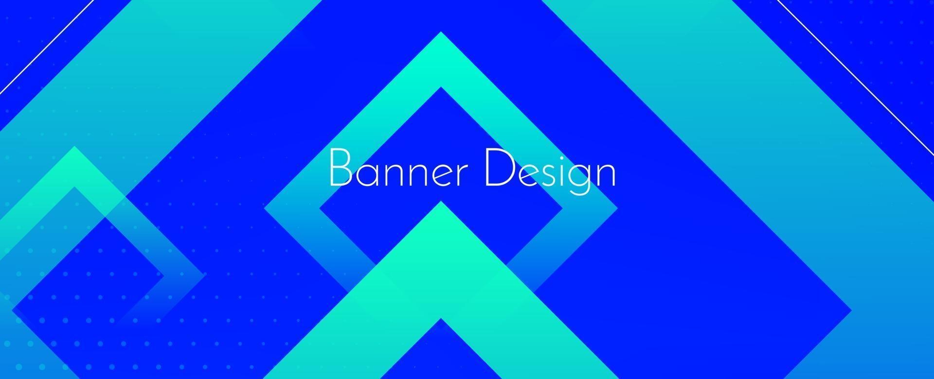 fond de conception abstraite géométrique bleu décoratif bannière moderne vecteur