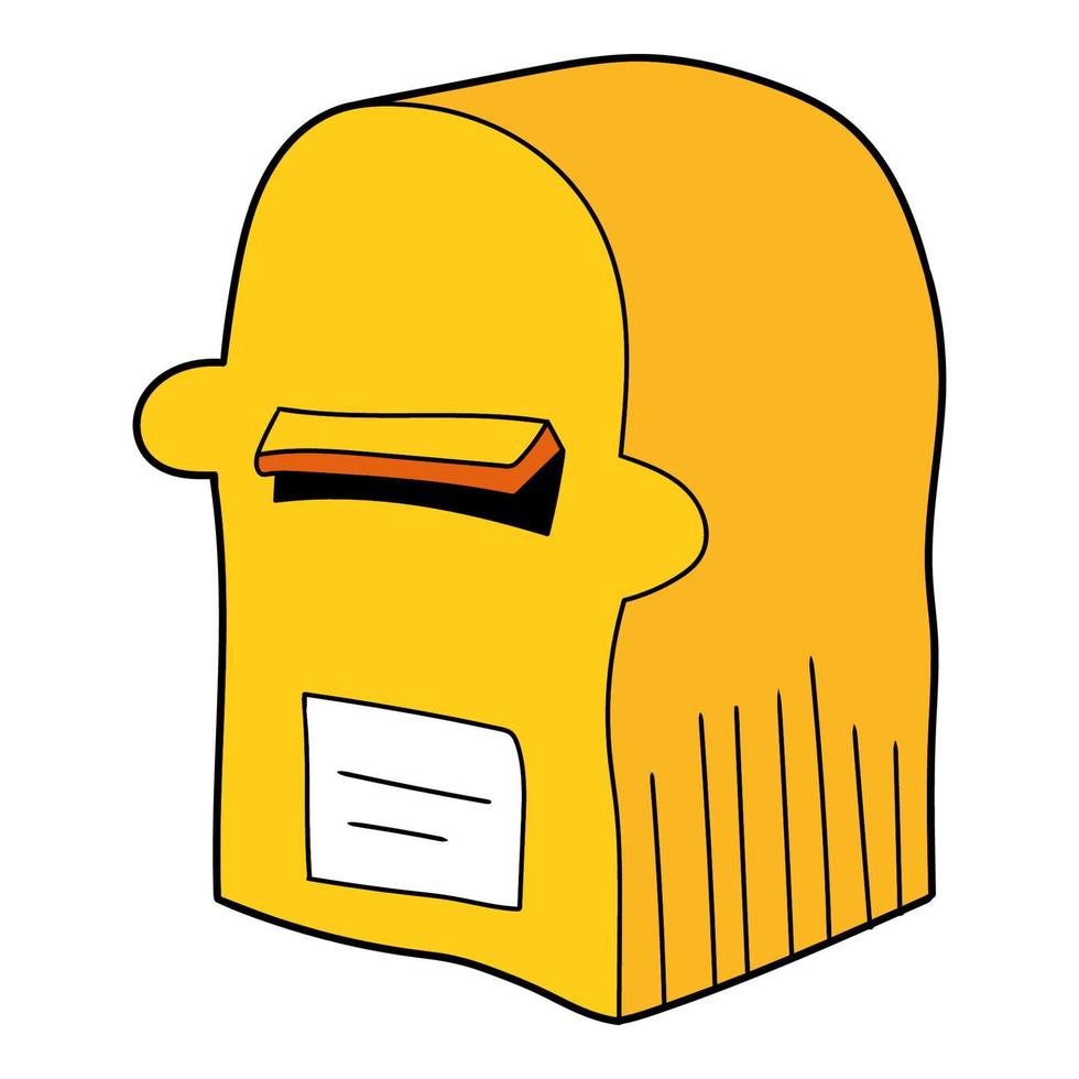 boîte aux lettres de dessin animé vecteur