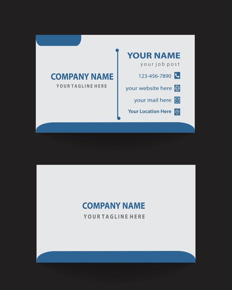 gratuit Créatif affaires carte conception. nettoyer et moderne affaires carte modèle. vecteur