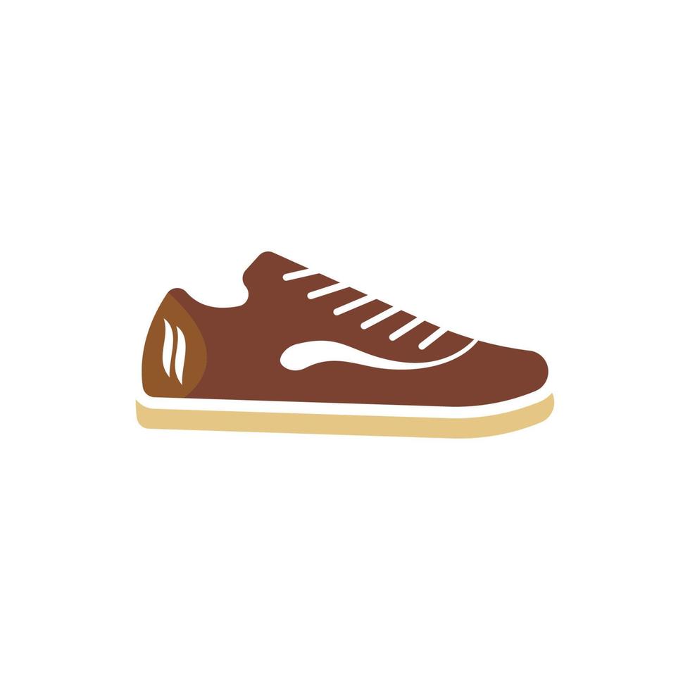 icône chaussure logo concept vecteur baskets modèle