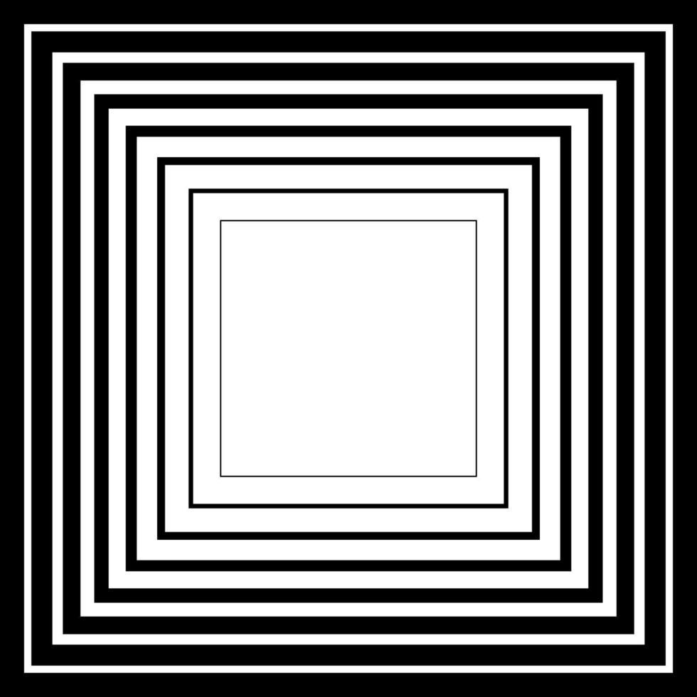 fenêtre carrés avec la perspective tendre à le centre vecteur