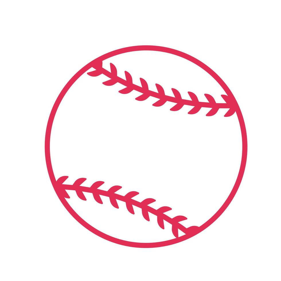rouge base-ball point populaire Extérieur sportif événements vecteur