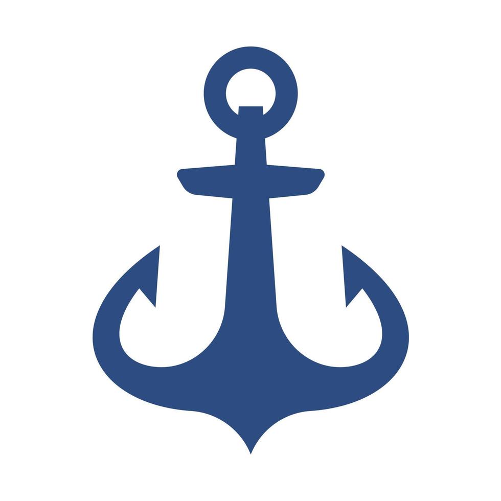 le fer ancre icône océan la navigation équipement vecteur