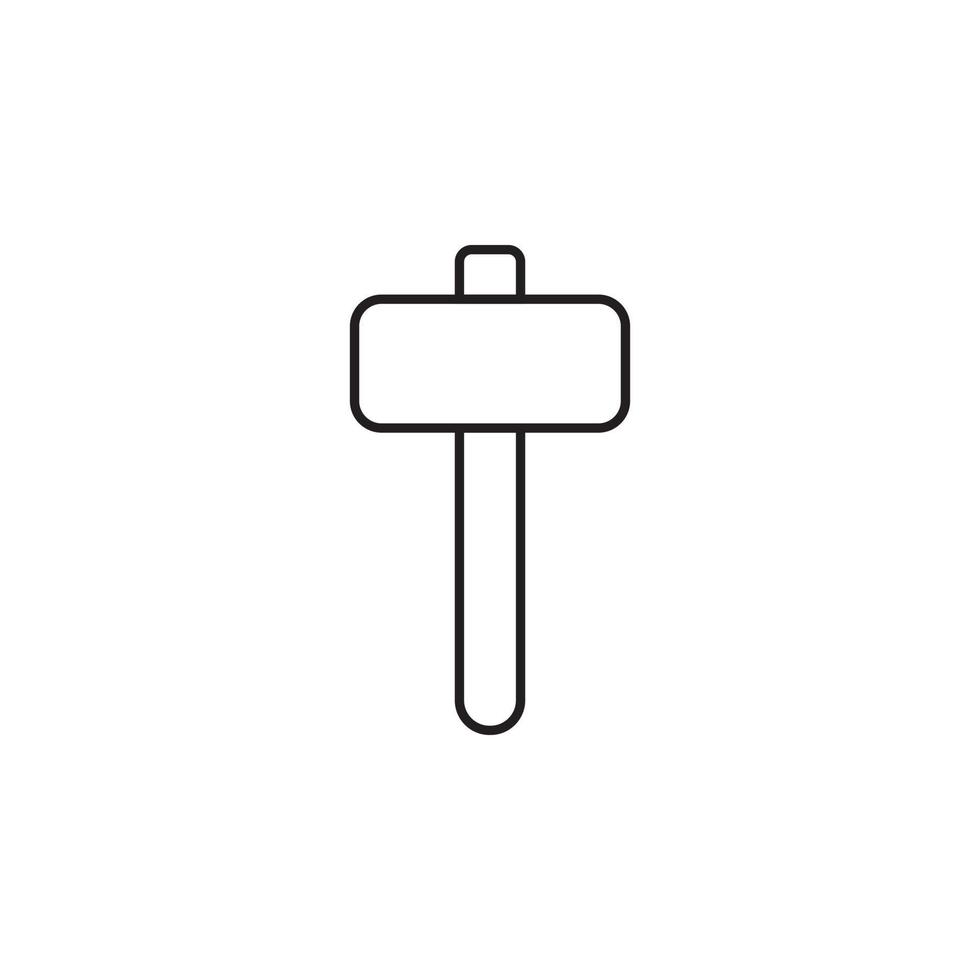 marteau vecteur pour icône site Internet, ui essentiel, symbole, présentation