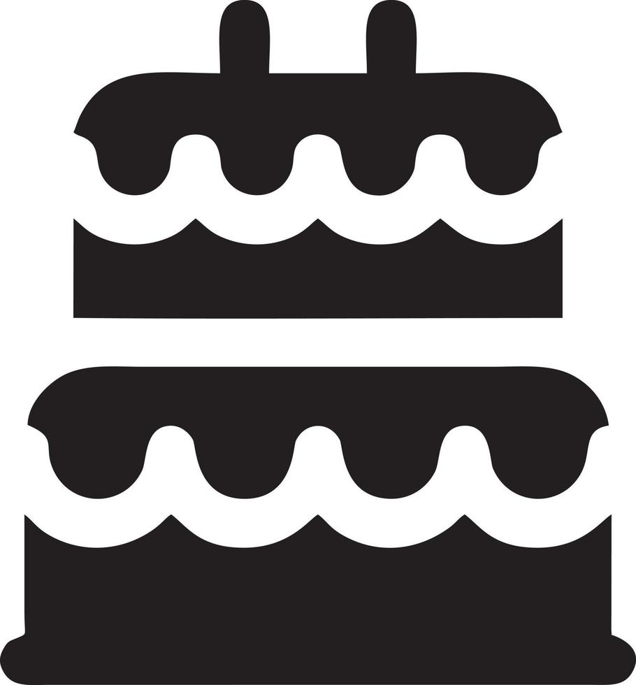 gâteau icône symbole vecteur image. illustration de le boulangerie anniversaire isolé conception image. eps dix