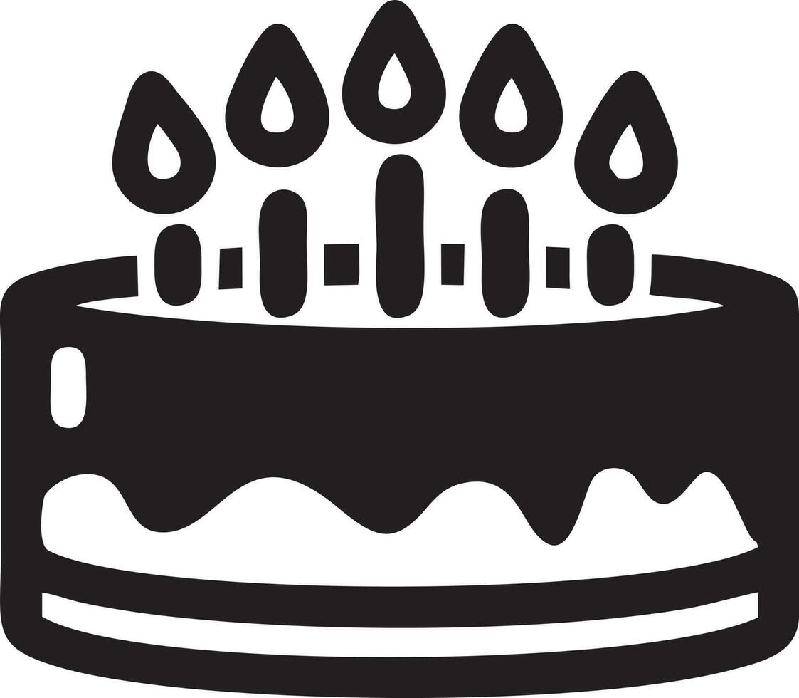 gâteau icône symbole vecteur image. illustration de le boulangerie anniversaire isolé conception image. eps dix