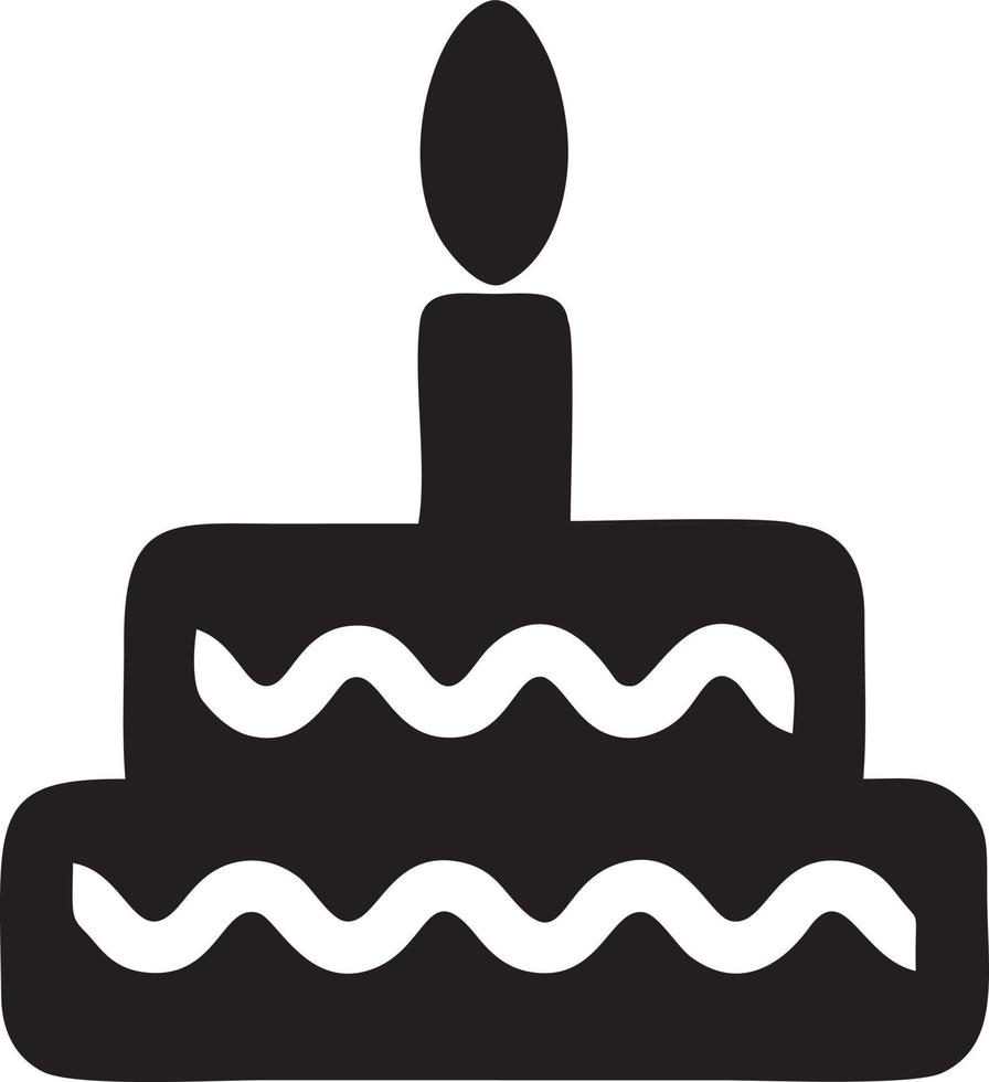 gâteau icône symbole vecteur image. illustration de le boulangerie anniversaire isolé conception image. eps dix