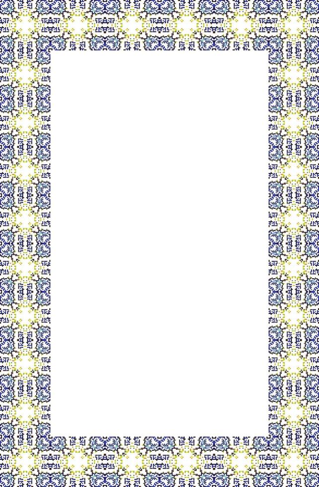 islamique rectangle Cadre géométrique modèle ornement avec isolé Contexte pour salutation cartes , bannière, affiche, et invitation mariage , certificat. vecteur
