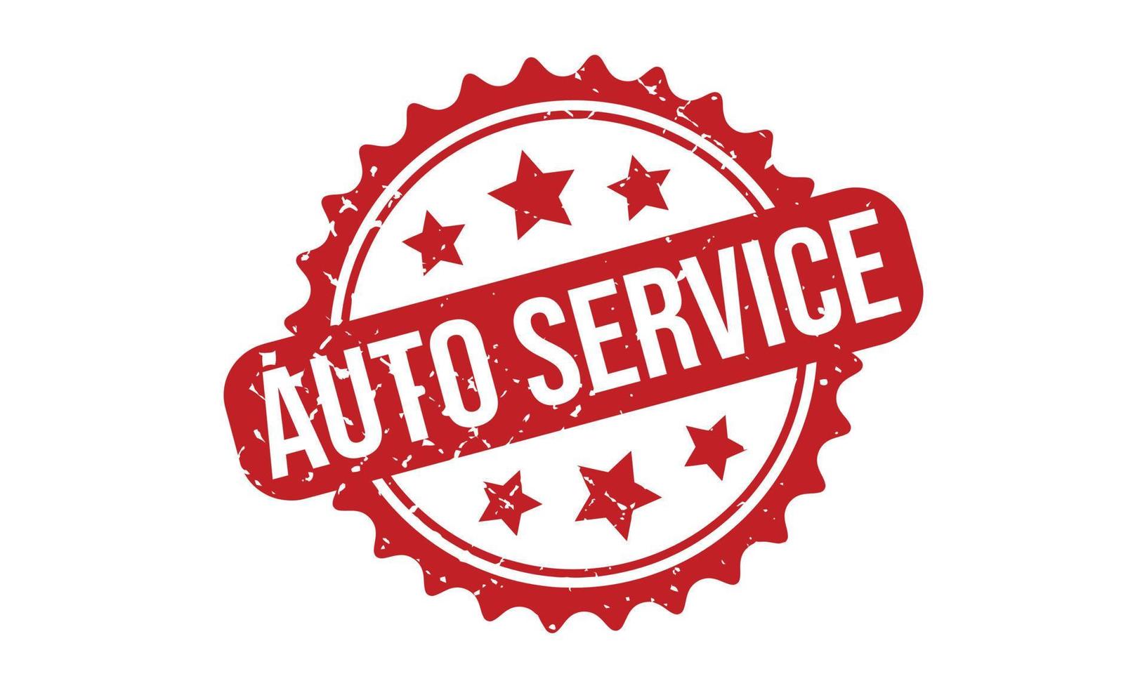 auto un service caoutchouc grunge timbre joint Stock vecteur