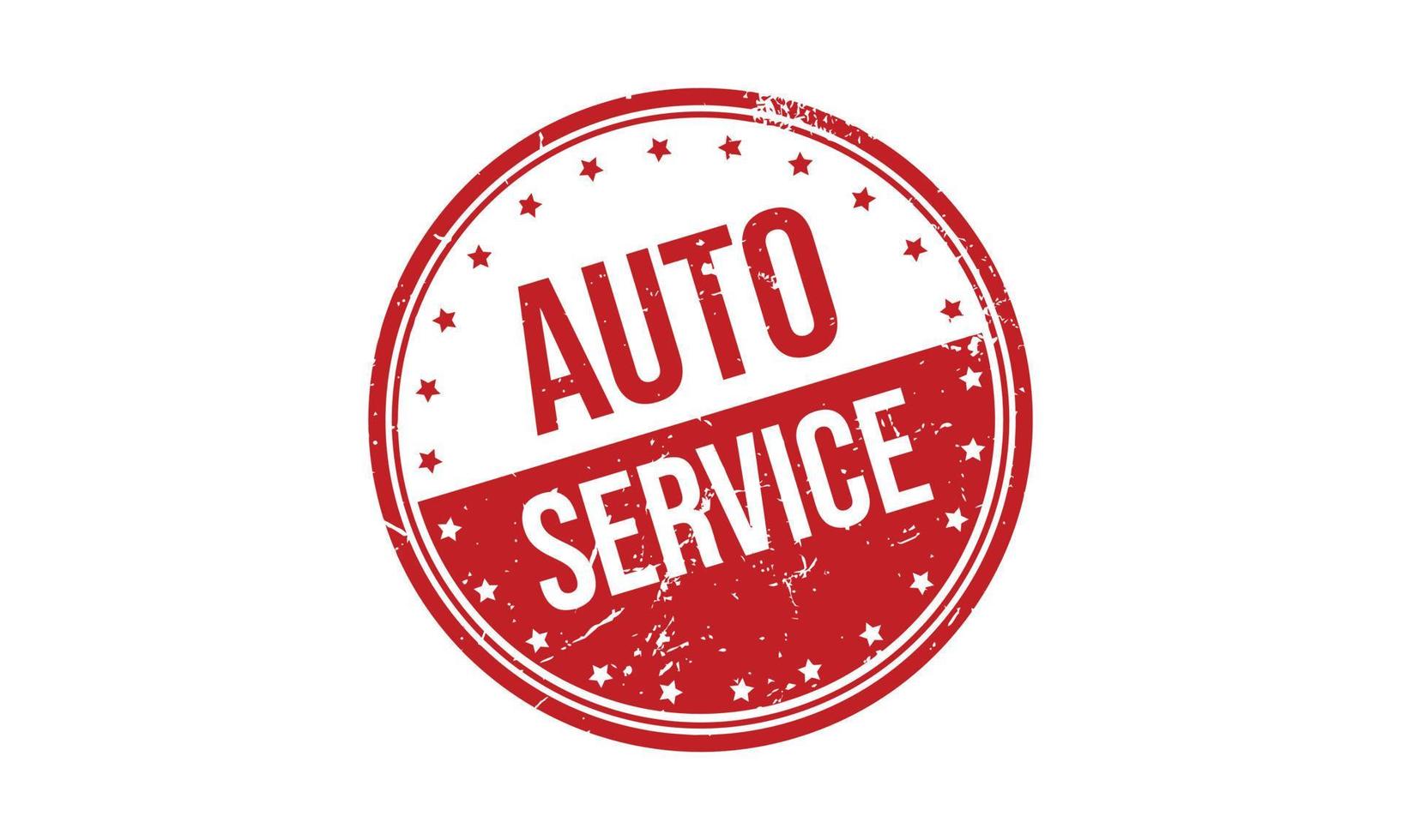 auto un service caoutchouc grunge timbre joint Stock vecteur