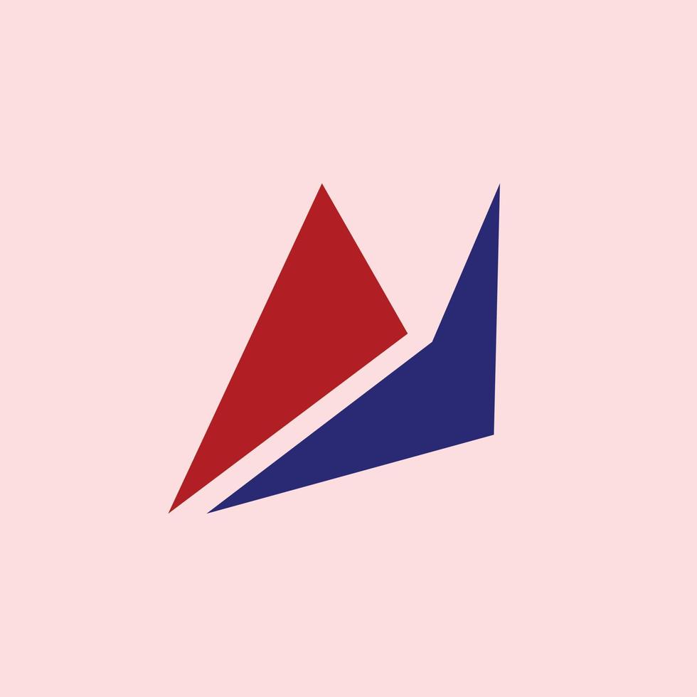 un J monogramme vecteur logo. rouge et bleu coloré géométrique logo. logo pour marque, industrie, entreprise, et entreprise.