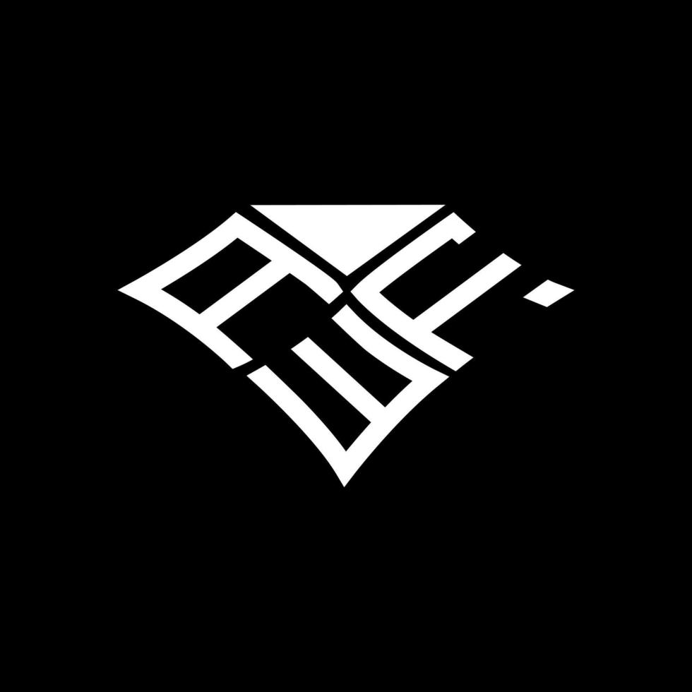 conception créative de logo de lettre awf avec graphique vectoriel, logo awf simple et moderne. vecteur
