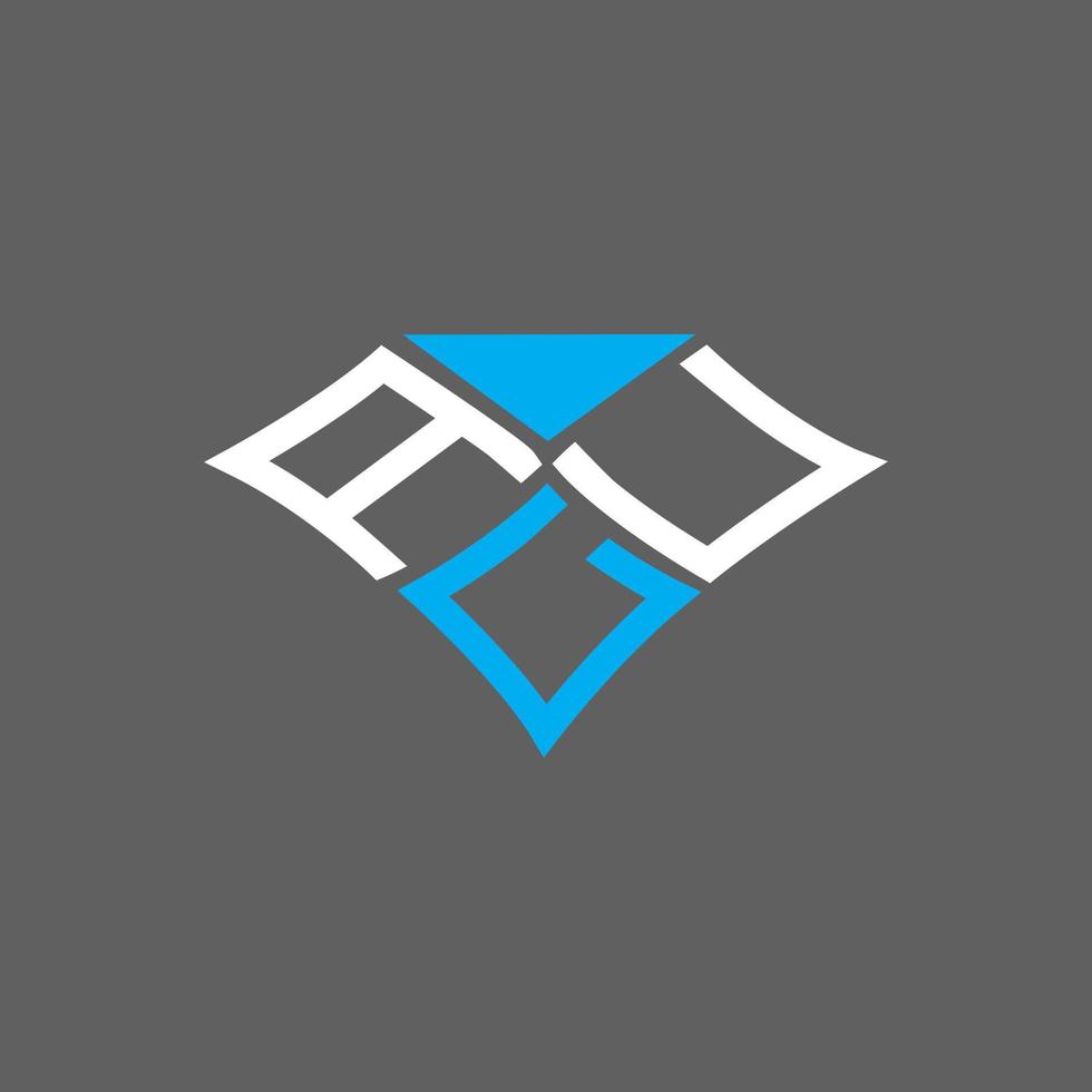 conception créative de logo de lettre alu avec graphique vectoriel, logo alu simple et moderne. vecteur