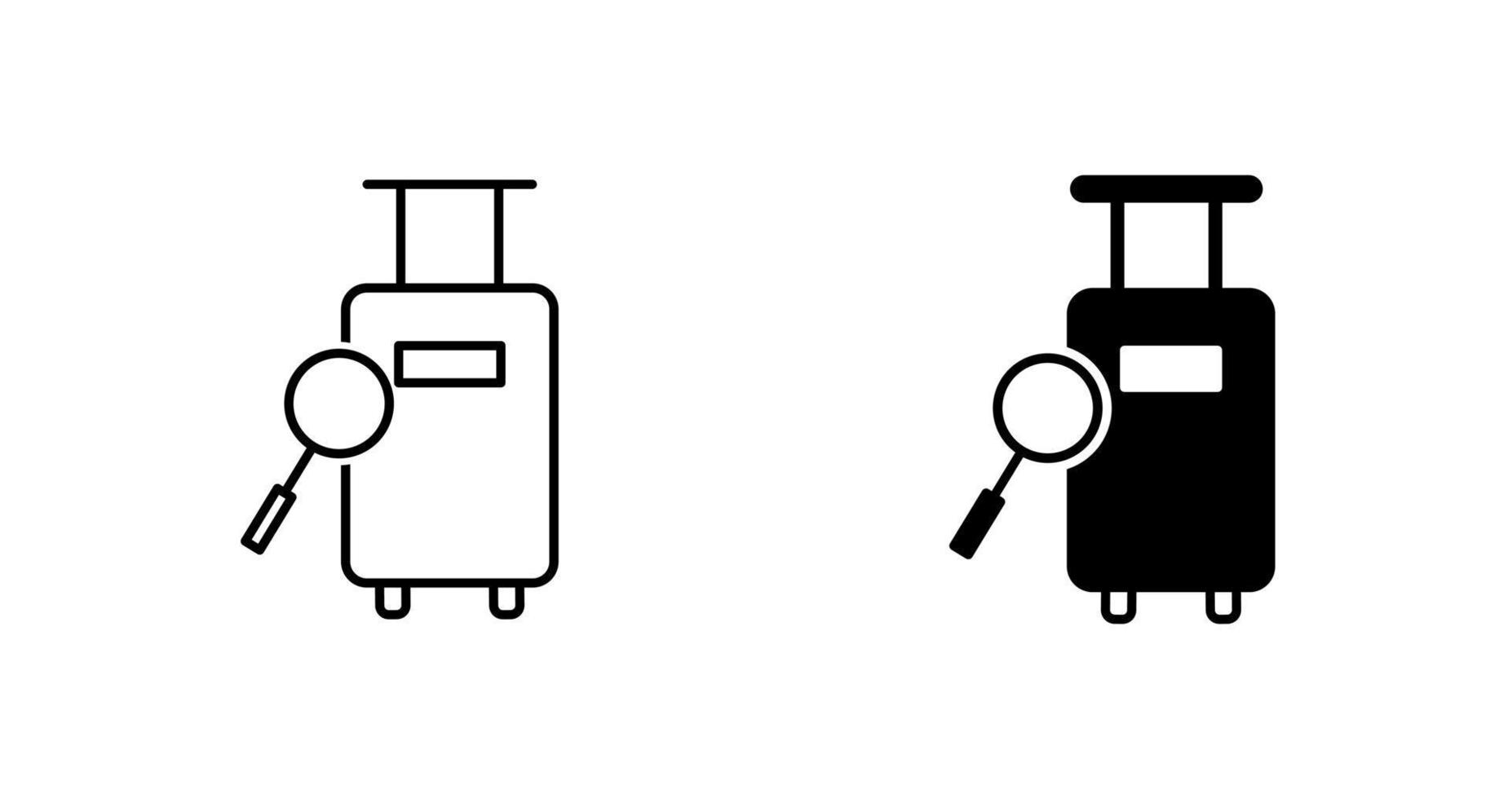 trouver l'icône de vecteur de bagages