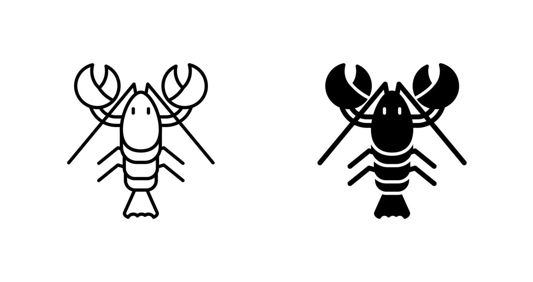 icône de vecteur de homard