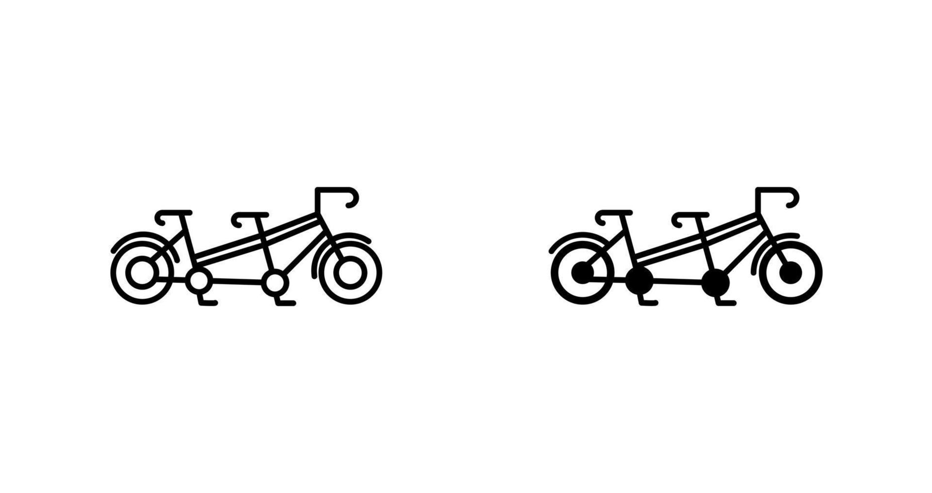 icône de vecteur tandem