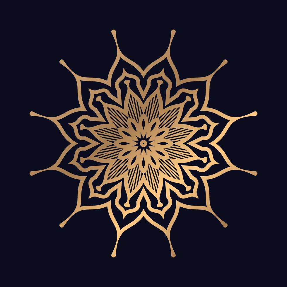 coloré ethnique mandala Contexte décoratif symbole yoga logo modèle vecteur