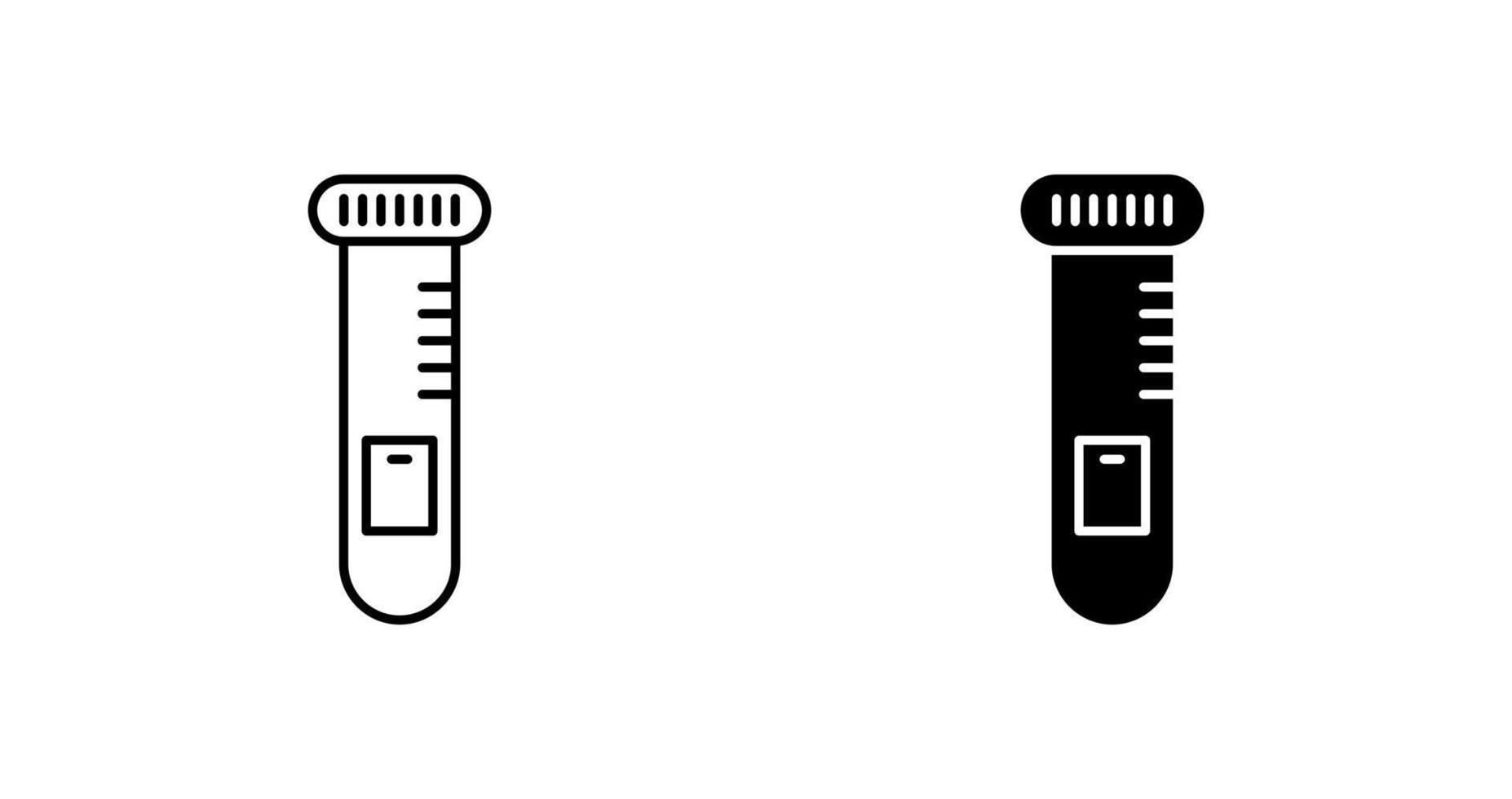 icône de vecteur de tube à essai