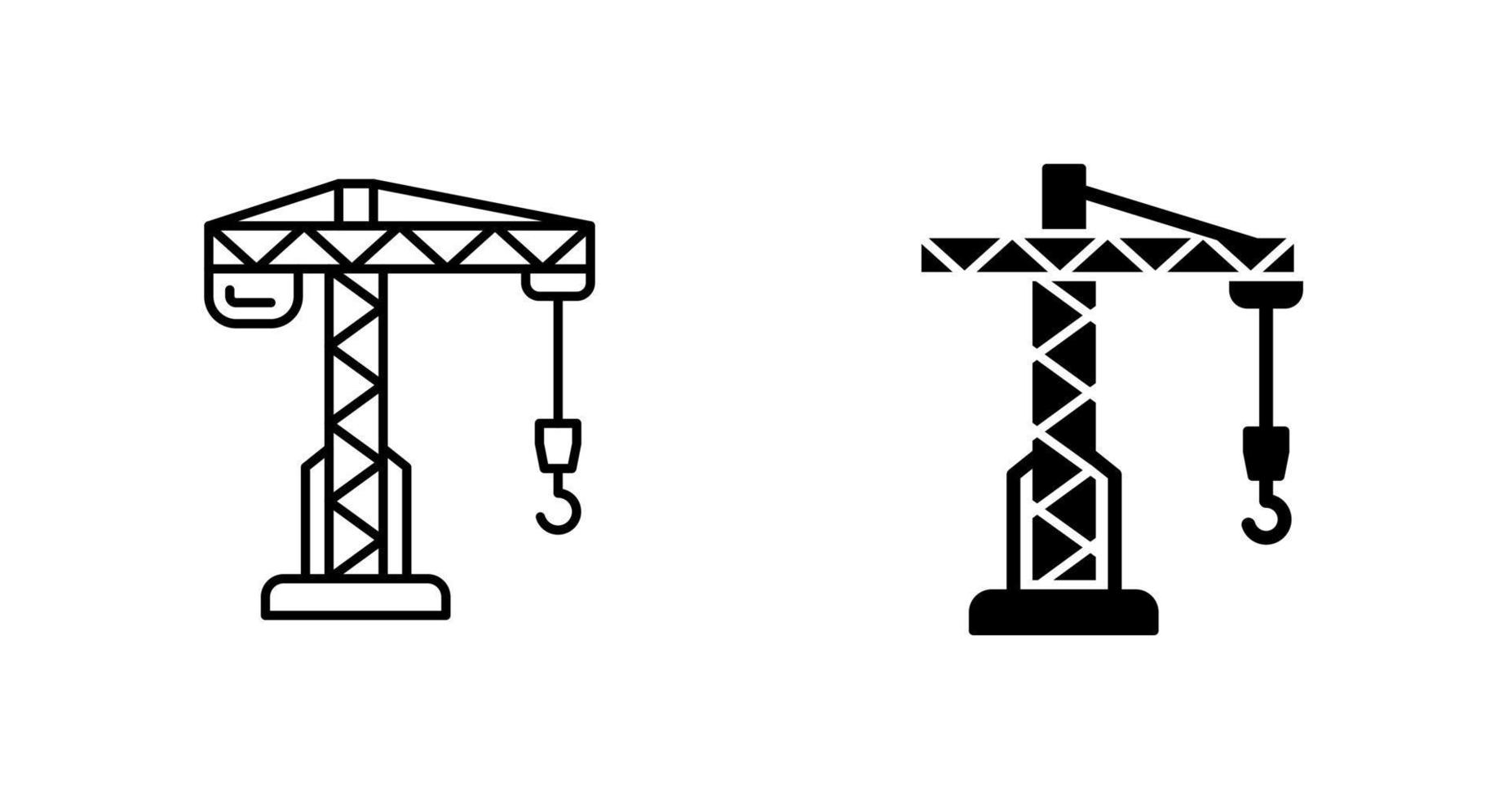 icône de vecteur de grue