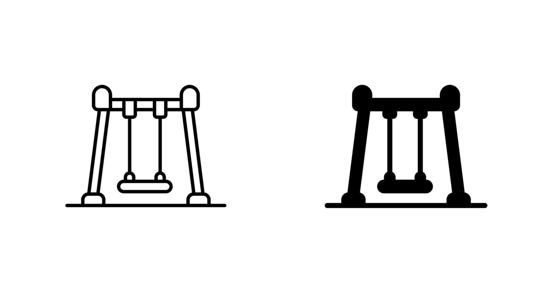 icône de vecteur de balançoire
