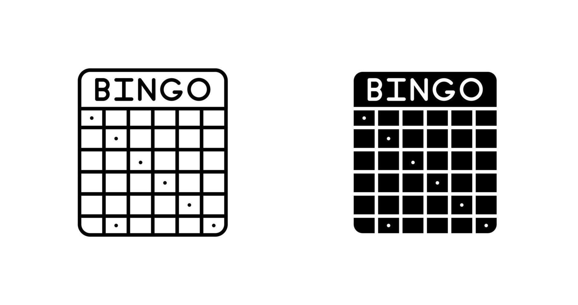 icône de vecteur de bingo